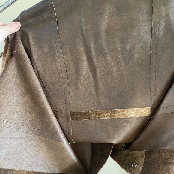 VINTAGE DOLCE & GABBANA BROWN LEATHER JACKET - Picture 10 of 10